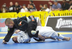 Kids competing BJJ at their Pan. Carson, CA, Feb of 2012