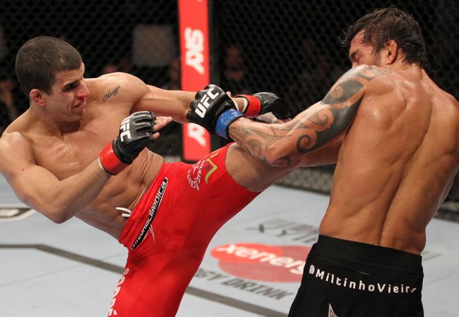 Ciente do chão de Pepey, Sertanejo foca no Jiu-Jitsu. Foto: UFC/Divulgação