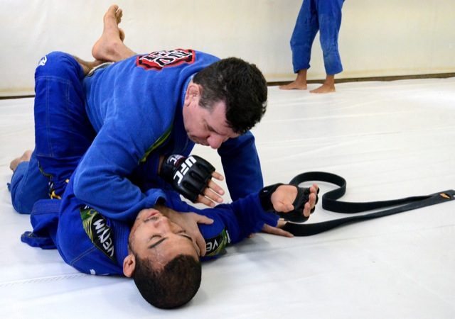 Jose Aldo treina Jiu Jitsu com o tecnico Dede Pederneiras na Nova Uniao Foto Arthur